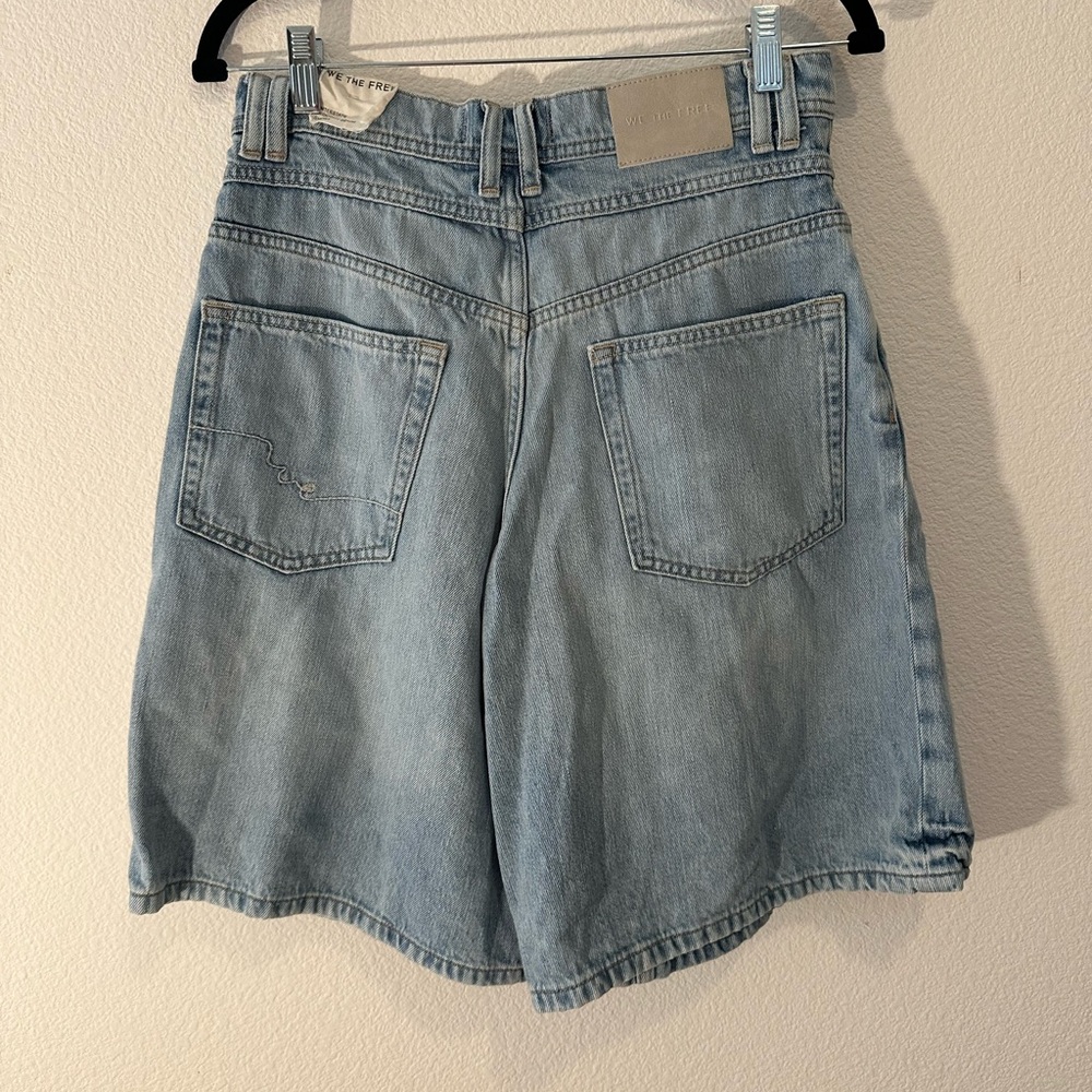 Free People Interstate Louchy Denim Shorts, 26 - Picture 4 of 8